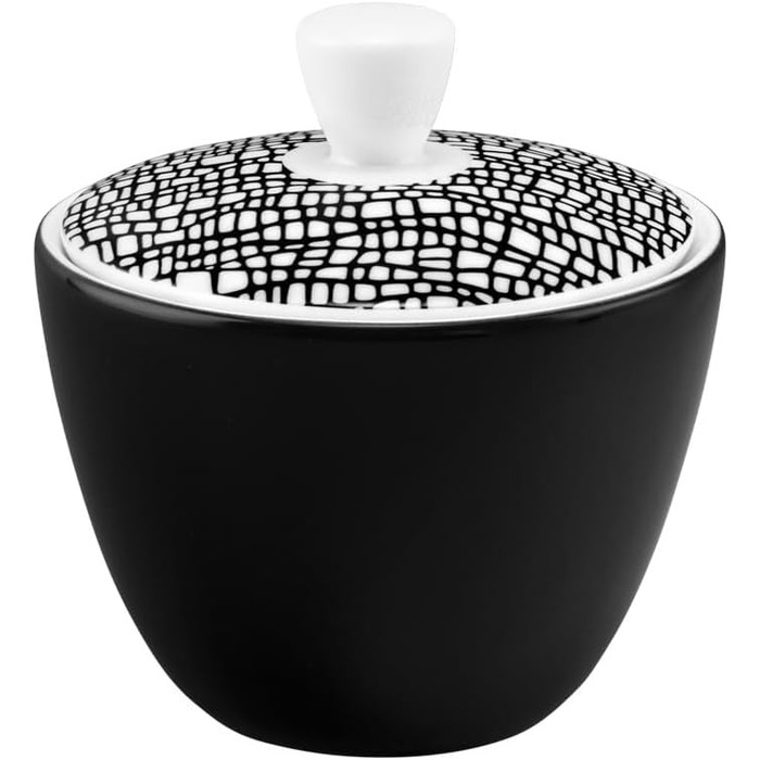 Seltmann Life Fashion Glamorous Sugar Bowl, 0.26 L, Black, 1-piece
