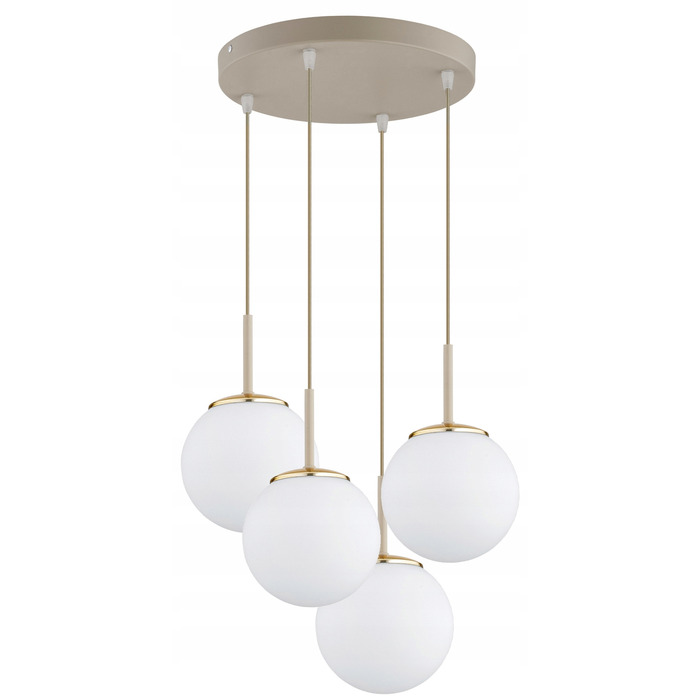 Підвісна люстра Elko-Lighting Milo Ecru на 4 лампи E27
