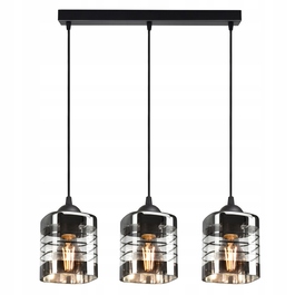 Підвісна скляна люстра Luxolar на 3 цоколі E27, сучасний стиль