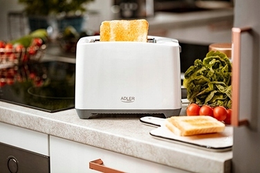 Тостер Adler AD 3216, білий, 1000 Вт