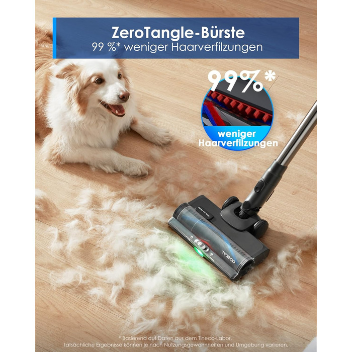 Ручний бездротовий пилосос Tineco Pure ONE S50 Pro: 150AW, 65 хв роботи, LED, ZeroTangle