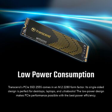 SSD Transcend 2TB M.2 NVMe PCIe 4.0 (Gen4x4) з радіатором - 7400 МБ/с для PS5, ПК, ноутбуків