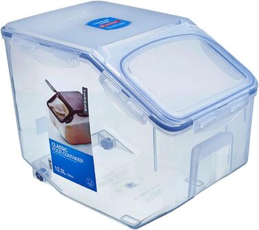 LocknLock Küchen Caddy 12L: Контейнер для зберігання продуктів з кришкою-клапаном | 35 x 23 x 27 см