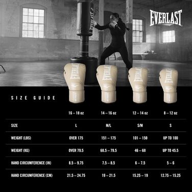 Боксерські рукавички Everlast Elite 2 - для спарингу, роботи з мішком та відбивання ударів, 16oz, Klettverschluss, ергономічний хват