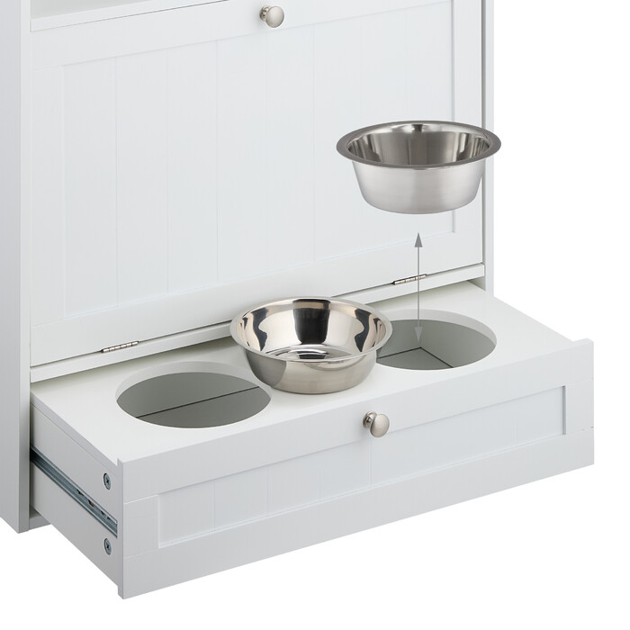 Relaxdays Dog Feeding Cabinet
