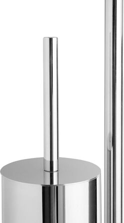 Набір для ванної кімнати Axentia Galant: тримач туалетного паперу, щітка для туалету та підставка - хром/мармур, чорний, без свердління