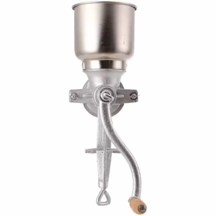 TABODD 500ML Manual Grain Grinder Mill, Adjustable Clamp Mill Corn Grain Mill Cast with 13cm & 4cm Hopper Stainless Steel Grinder Manual Grain Mill for Corn, Coffee Beans, Wheat, Nuts, Herbs
