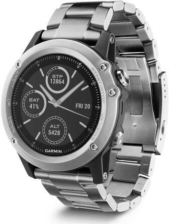 Годинник Garmin Fenix 3 GPS Multisport з сапфіровим склом та титановим корпусом (1.2 дюйми)