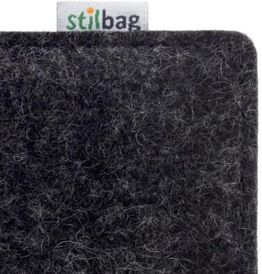 Чохол для Kindle Paperwhite 7 (Amazon) | Стильний чохол з ворсового фетру, Made in Germany (Антрацит - зелений) (Світло-сірий - лайм)