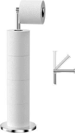 Підставка для туалетного паперу Newpop, нержавіюча сталь, без свердління, підлогова, для зберігання рулонів