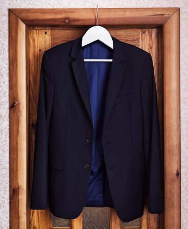 20 шт. плічок для штанів та одягу Utopia Home з дерев'яною перекладиною, білі. Стабільне та тонке виконання для пальто, костюмів, штанів та курток.