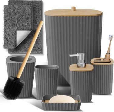 Набір аксесуарів для ванної кімнати Clara Clark Bad-Set Hunter Green (6 предметів)