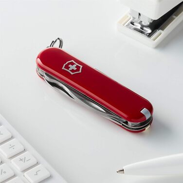 Швейцарський ніж Victorinox Rambler Klein, 10 функцій, червоний (з Phillips викруткою та ножицями)