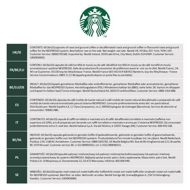 Капсули для кави Starbucks Italian Style Roast сумісна з Nespresso, темна обсмажка, капсули 6 x 10 (60 капсул) 10 г (6 шт.)