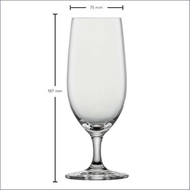 Набір з 4 склянок для пива Schott Zwiesel Basic 0.3 л, Tritan Kristallglas, Made in Germany