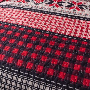 Комплект постільної білизни Soul & Lane: ковдра з 2 наволочками, дитячий, з дикими тваринами, природа, рустикальний стиль, Queen