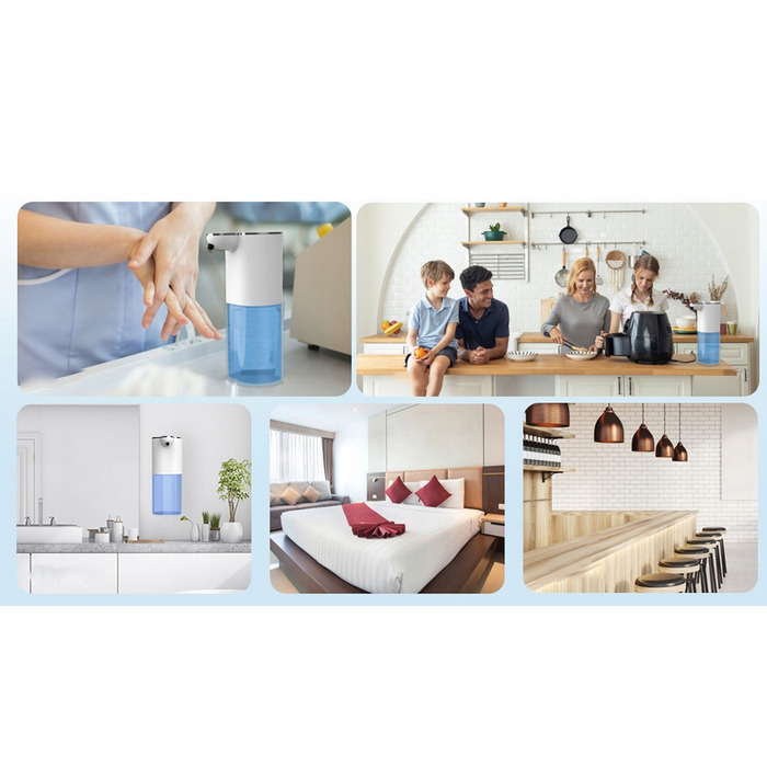 Автоматичний сенсорний дозатор для рідкого мила, безконтактний, USB-зарядка, 400 мл