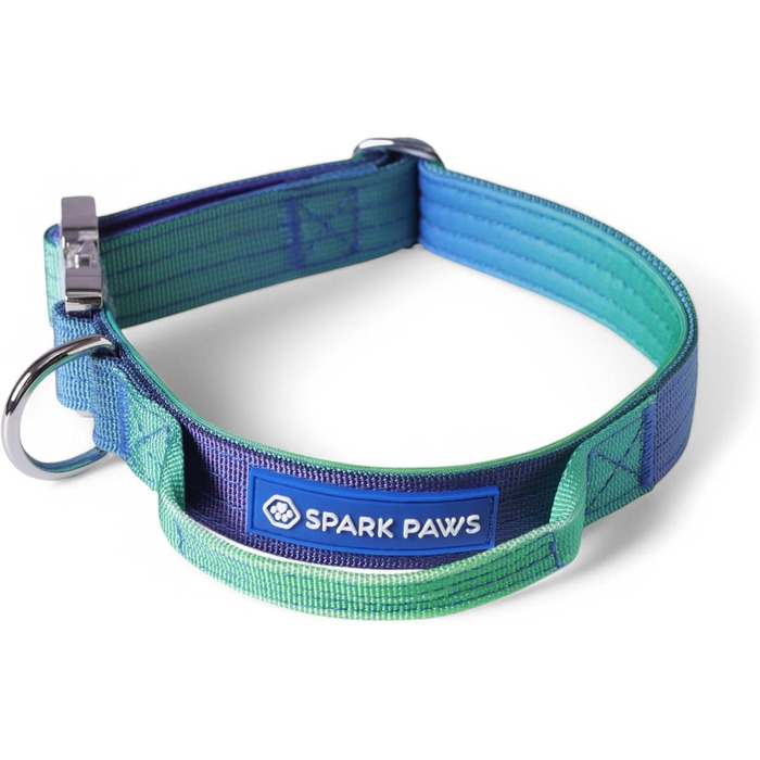 Тактичне нашийник для собак Spark Paws – міцний, преміум-якість, для великих та середніх собак (Lime Wave, XS: 9-18 кг [2.5 см])
