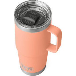 Термокружка YETI Rambler, нержавіюча сталь, ізольована, кришка Stronghold, 591 мл, персиковий колір