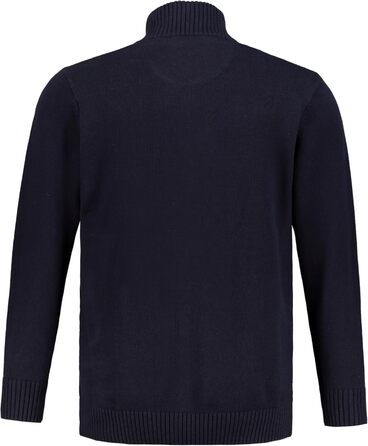 Чоловічий кардиган JP 1880 з коміром-стійкою та блискавкою, великі розміри L-8XL, темно-синій (717032)