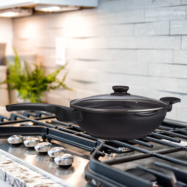 Relaxdays Wok with Lid, Induction Compatible