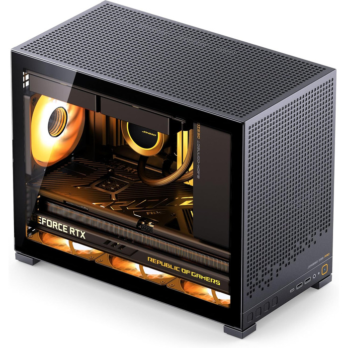 Корпус для ПК Jonsbo D32 PRO білий: компактний mATX з підключенням ззаду, фільтрами від пилу та високою якістю охолодження. Сумісний з чорним та склом Tempered Glass