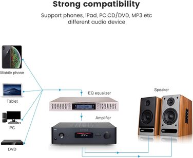 Цифровий HIFI еквалайзер Toplionace EQ898 220В з Bluetooth, USB, стерео підсилювач, 10-смуговий, золотий, для дому та сцени