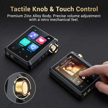 MP3 плеєр Hi-Res 64GB з Bluetooth 5.3, DSD DAC, підтримкою FLAC, 2.8