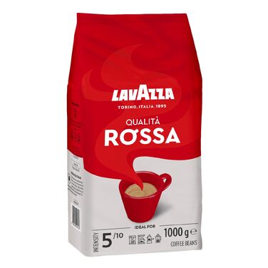 Кава в зернах Lavazza Crema e Gusto, суміш арабіки та робусти для еспресо-машин, темне обсмажування, нотки шоколаду та горіхів, 1 кг