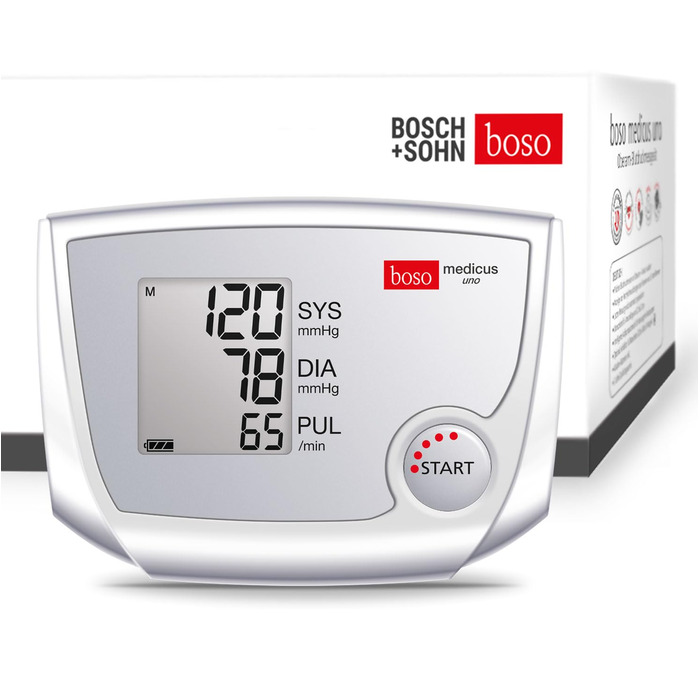 Тонометр на плече Boso Medicus Uno XL з великим дисплеєм та XL-манжетою (32-48 см)