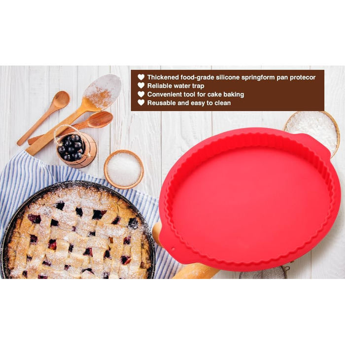 Набір форм для випічки Fensiden Premium Springform – 10.2, 17.8, 22.9, 25.4 см, 10, 7, 9, 10 дюймів