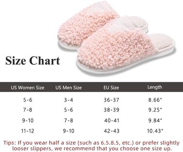 Тапочки жіночі зимові, чоловічі, з плюшу, теплі, м'які, зручні, з антиковзким покриттям, з пам'яті ефекту, 37.5/38.5 EU, рожеві