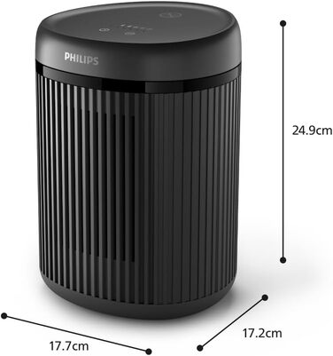 Керамічний тепловентилятор-обігрівач Philips Smart 5000 серії, 2000 Вт, чорний