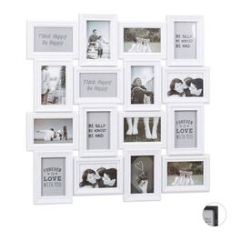 Relaxdays Photo Collage Frame - Holds 16 Pictures