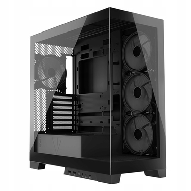 Корпус для комп'ютера Modecom Volcano Space Apex ARGB ATX MIDI 4x140мм, Чорний