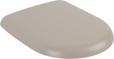 Сідушка для унітаза Villeroy & Boch O.novo D-подібна з мікроліфтом (SoftClose), Duroplast, колір мигдалевий (Almond), матова