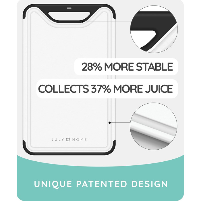 Набір дерев'яних обробних дощок для кухні, 3 шт., з канавками для соку, чорного кольору