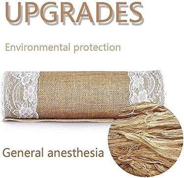 JIUERYY Natural Jute Table Runner Wedding Decoration - 30 * 275CM, 5 Pack