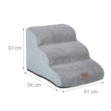 Relaxdays Dog Stairs with 3 Steps