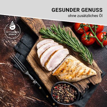 Фритюрниця без олії з цифровим дисплеєм | 7 програм | 1800 Вт (3 л, Midnight Black)