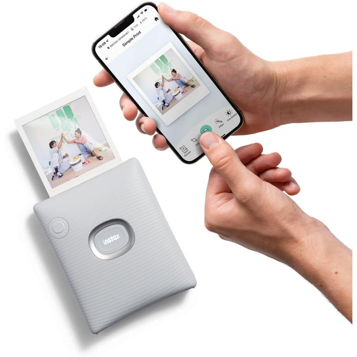 Друк фотографій зі смартфона Fujifilm Instax Square Link (Ash White)