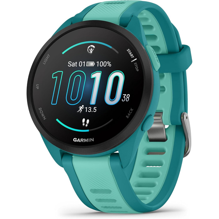 Garmin Forerunner 165 43mm: Розумний годинник для бігу з AMOLED екраном, до 11 днів роботи, 25+ спортивних функцій та моніторингом здоров'я