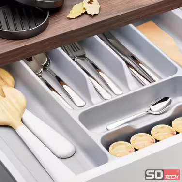 Cutlery Insert Organiser Box I Cutlery Box 917 x 474 mm for Tandembox + ModernBox in a 100 series cabinet