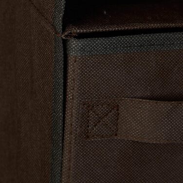 Органайзер для шафи Relaxdays з тканини, 6 відділень, 2 шухляди, 82x30x14,5 см, антрацит/темно-коричневий