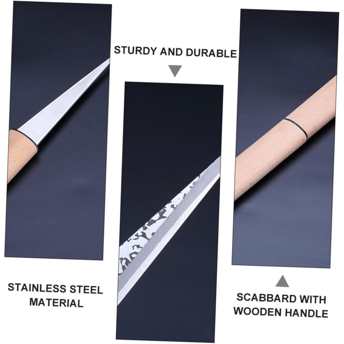 DECHOUS Ice Skates, ice cubes, ice molds, cool drinks, ice cubes, drink cooling, ice breaker tool, ice pick with wooden handle, bartender ice pick, bar ice pick, wooden ice pick, Khaki