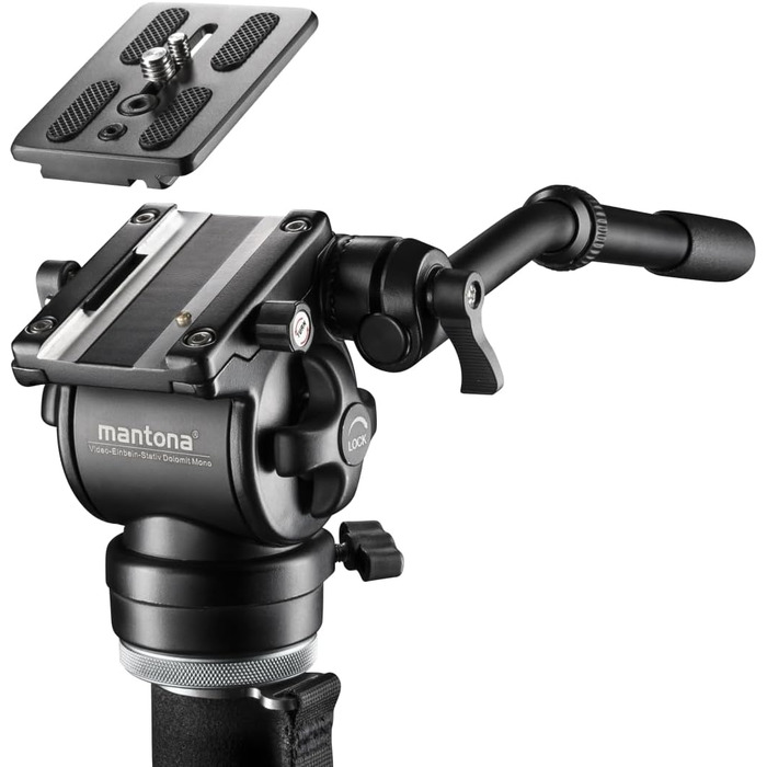 Штатив Mantona Dolomit Mono для відеозйомки з відеонежигою - стабілізація відео
