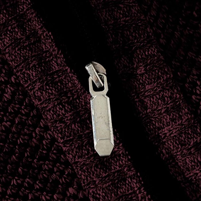 Кардиган чоловічий з кишенями, чоловіча в'язана куртка на блискавці, світшот без капюшона, куртка-світшот однотонна флісова, теплий кардиган на осінь (XXL, бордовий)