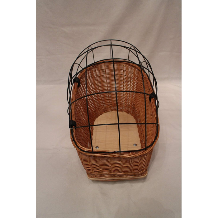 Кошик для велосипеда для багажника з лози з металевою сіткою та подушкою, XL або XXL. Кошик для багажника (XL без подушки)