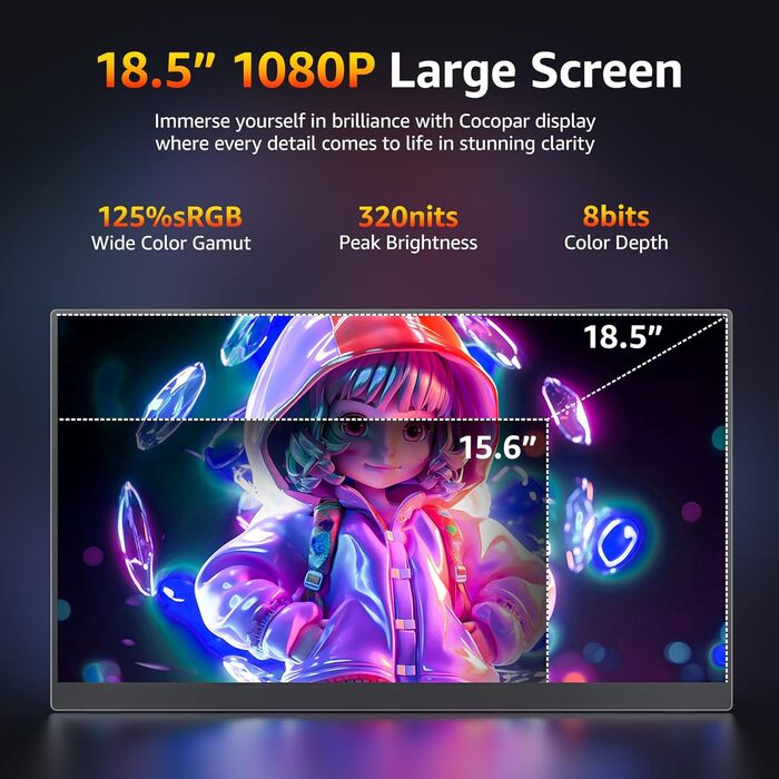 Портативний монітор CoCoPar 18.5