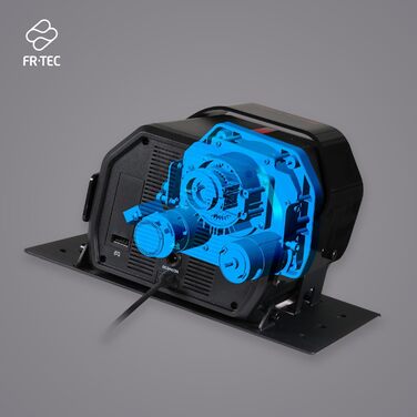 Руль FRTEC FR FORCE з педалями, Force-Feedback 3.2 Nm, подвійний мотор, знімна кермо, сталеві шестерні та вісь, Alcantara обробка, сумісний з PS4, Xbox Series X/One та PC